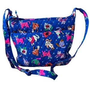 Vera Bradley Essential XL Crossbody - Catnip Christmas
